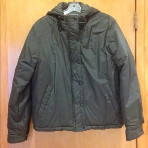 EUC J.CREW Waterproof Hooded Puffer Jacket, Size M